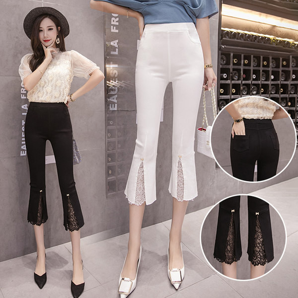 Naiste lõhiku ja pitsiga kiil - 7/8 pikkus