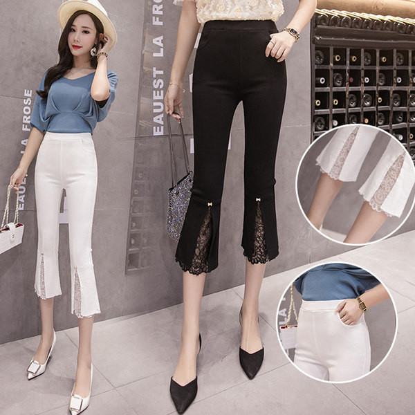 Naiste lõhiku ja pitsiga kiil - 7/8 pikkus