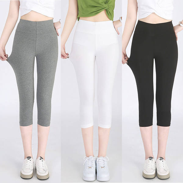 Naiste ühevärvilised kõrge vöökohaga retuusid mitmes värvitoonis