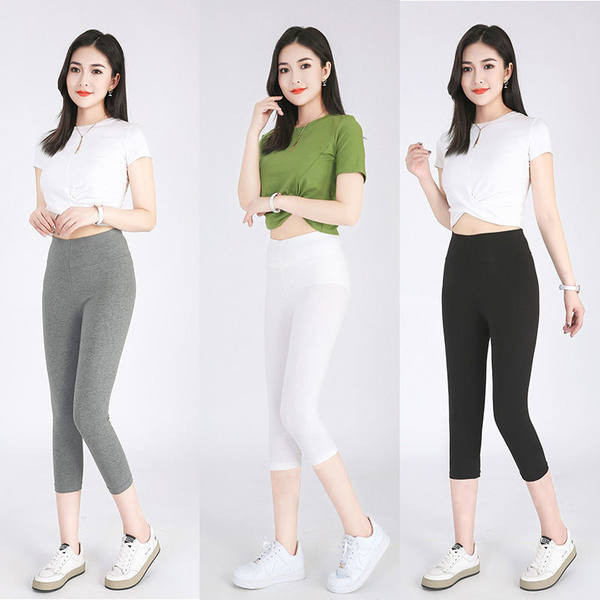 Naiste ühevärvilised kõrge vöökohaga retuusid mitmes värvitoonis