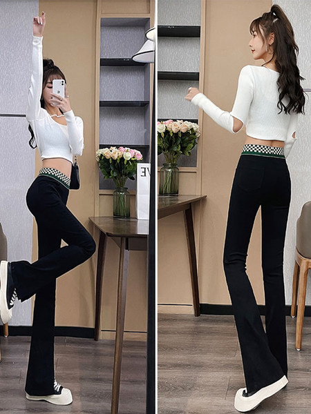 Naiste Charlestoni retuusid ruudulise kummiga