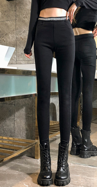 Naiste ühevärvilised retuusid elastse vöökohaga