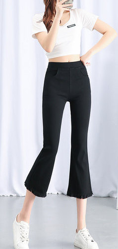 Naiste musta värvi retuusid pikkusega 7/8 - Charlestoni tüüpi