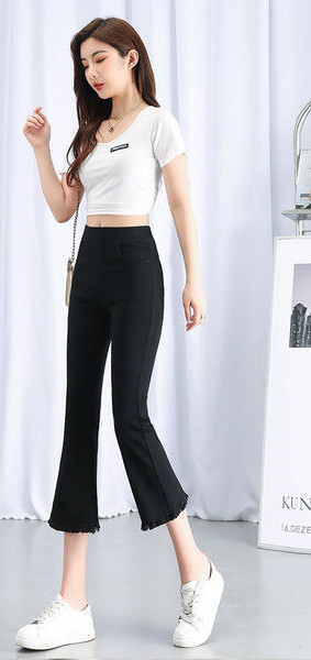 Naiste musta värvi retuusid pikkusega 7/8 - Charlestoni tüüpi