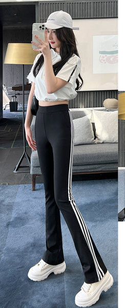 Kandi ja kõrge vöökohaga naiste spordiretuusid