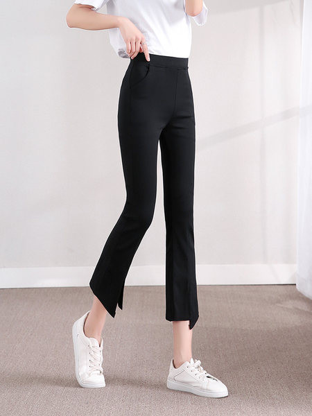 Uus kõrge vöökohaga naiste retuuside mudel - must värv