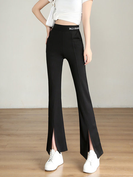 Naiste kõrge vöökohaga retuusid, millel on kiri - Charlestoni tüüpi