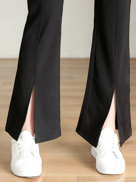 Naiste kõrge vöökohaga retuusid, millel on kiri - Charlestoni tüüpi