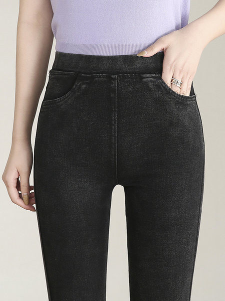 Γυναικείο ελαστικό τζιν κολάν