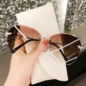 Νέο μοντέλο γυναικείά κομψά γυαλιά με λεπτό μεταλλικό σκελετό