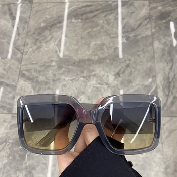 Нов модел дамски слънчеви очила с широка рамка и UV защита