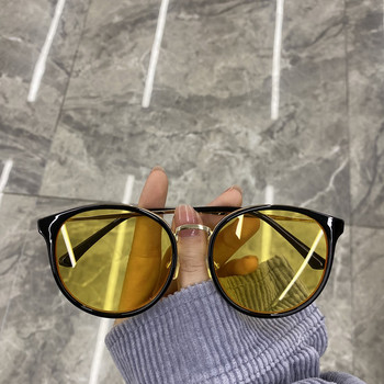 Нов модел дамски слънчеви очила с кръгла форма и тънка рамка