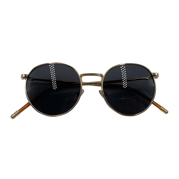 Moteriški stilingi apvalūs akiniai plonais rėmeliais