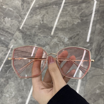 Дамски кръгли очила с тънки рамки и UV защита