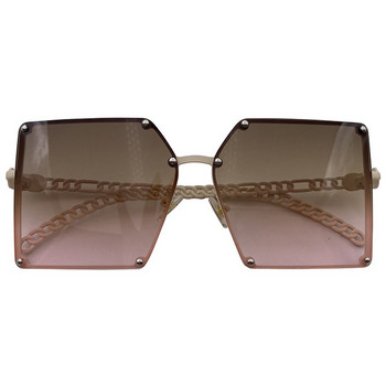 Дамски очила с големи квадратни стъкла и метална рамка