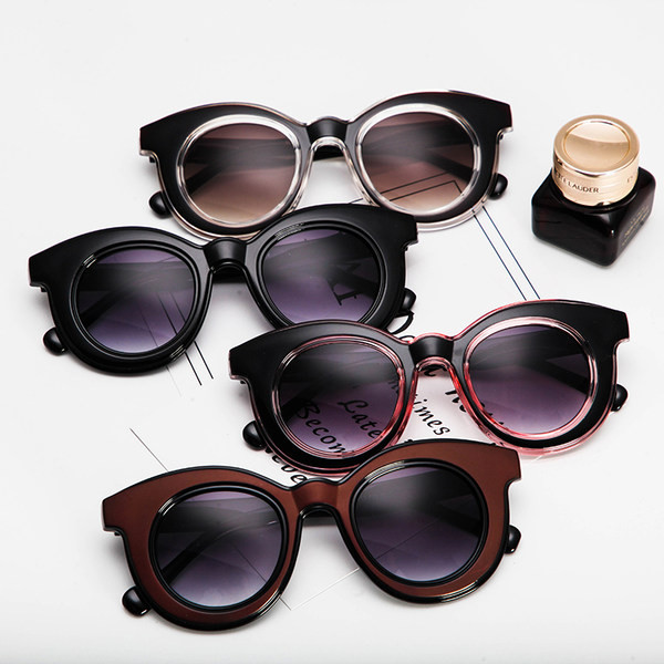 Ρετρό στυλ γυαλιά ηλίου με στρογγυλούς φακούς και εφέ καθρέφτη