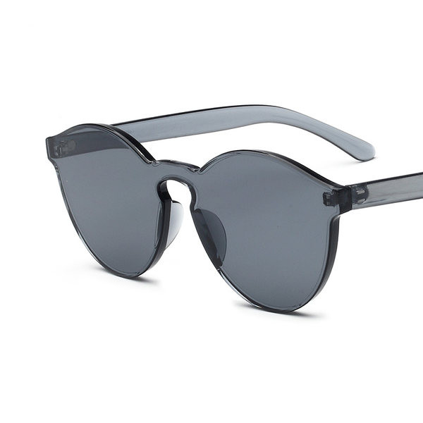 Γυναικεία χρωματιστά γυαλιά ηλίου με λεπτό πλαστικό σκελετό