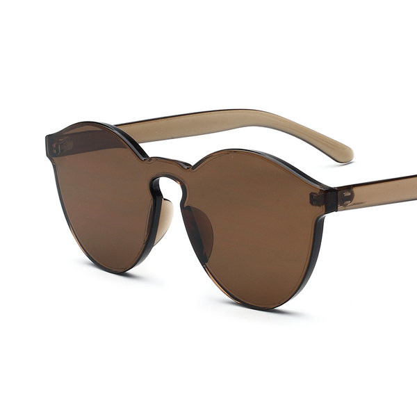 Γυναικεία χρωματιστά γυαλιά ηλίου με λεπτό πλαστικό σκελετό