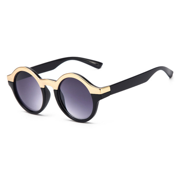 Moteriški akiniai su apvalia forma ir apsauga nuo UV spindulių