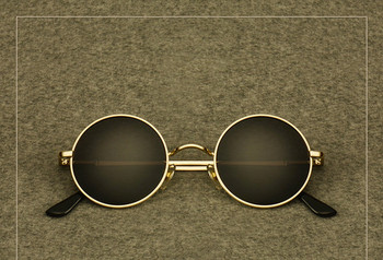 Модерни унисекс слънчеви очила с кръгла форма 