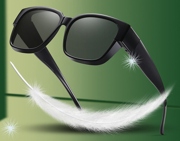 Uus laia raamiga meeste polariseeritud päikeseprillide mudel