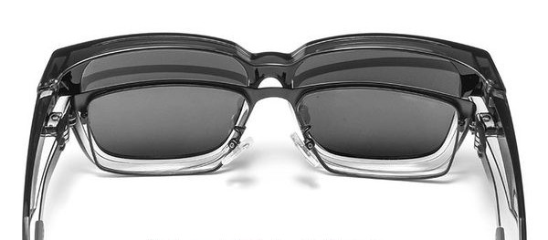 Laia plastikraamiga päikeseprillid