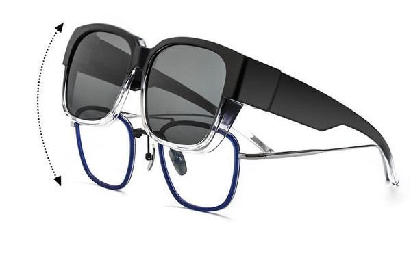 Laia plastikraamiga päikeseprillid