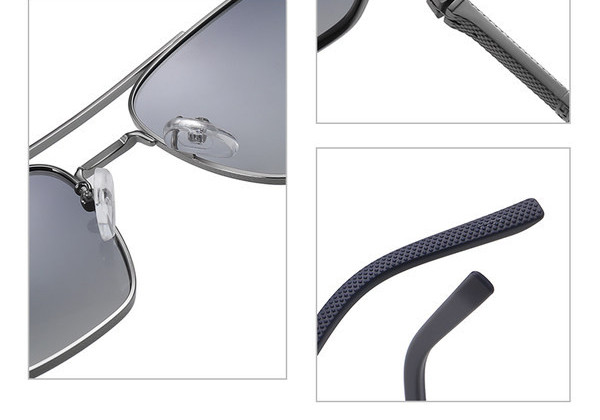 Polariseeritud meeste päikeseprillid õhukeste metallraamidega