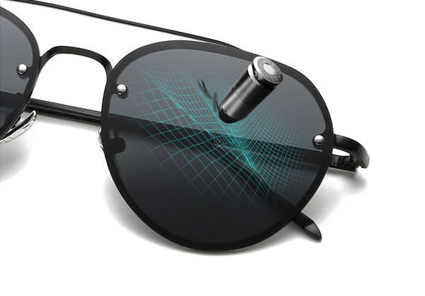 Ümara kujuga polariseeritud meeste päikeseprillid