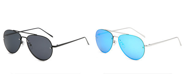 Uus peegelefektiga meeste aviator-prillide mudel