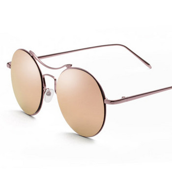 Модерни унисекс слънчеви очила в кръгла форма с тънки рамки