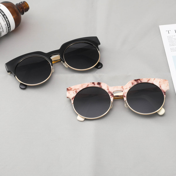 Laisvalaikio vyriški akiniai su UV apsauga – apvalios formos