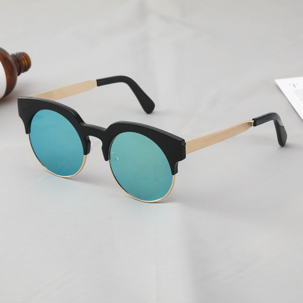 Laisvalaikio vyriški akiniai su UV apsauga – apvalios formos