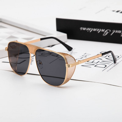 Retro päikseprillid meestele metallraamidega