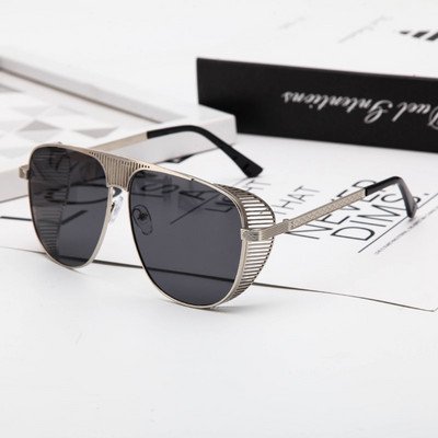 Retro päikseprillid meestele metallraamidega