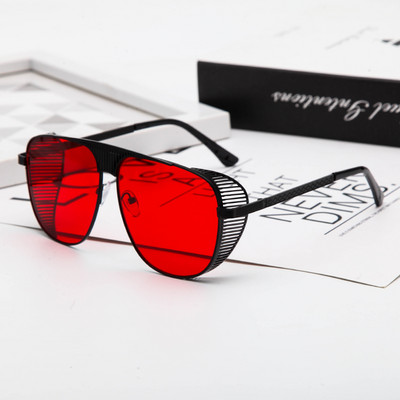 Retro päikseprillid meestele metallraamidega