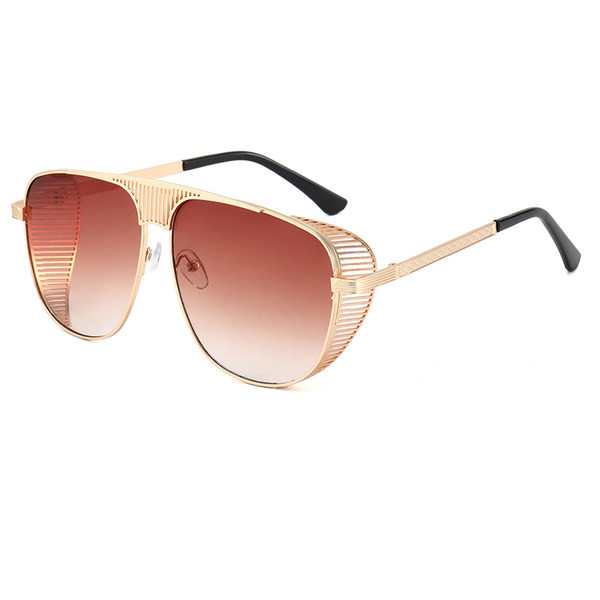 Retro päikseprillid meestele metallraamidega