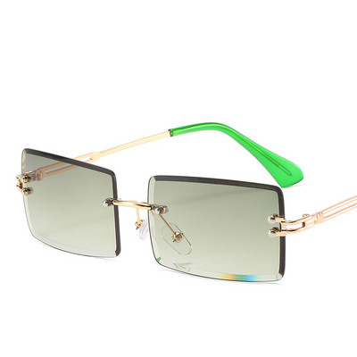 Стилни мъжки слънчеви очила с метални рамки и квадратна форма
