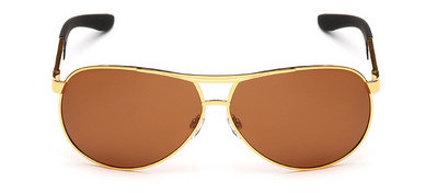 Ανδρικά γυαλιά ηλίου με οβάλ σχήμα και μεταλλικό σκελετό