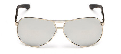 Ανδρικά γυαλιά ηλίου με οβάλ σχήμα και μεταλλικό σκελετό