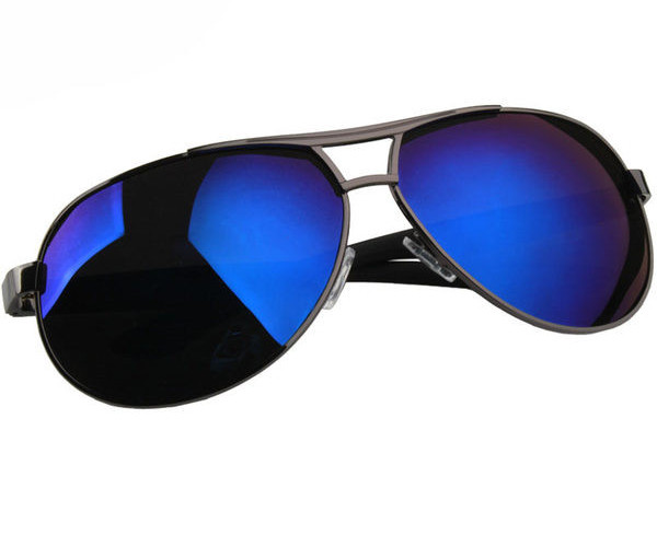 Ανδρικά γυαλιά ηλίου με οβάλ σχήμα και μεταλλικό σκελετό