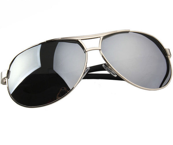 Ανδρικά γυαλιά ηλίου με οβάλ σχήμα και μεταλλικό σκελετό