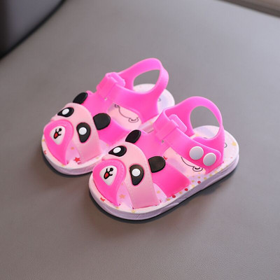 Детски сандали с апликация в четири цвята