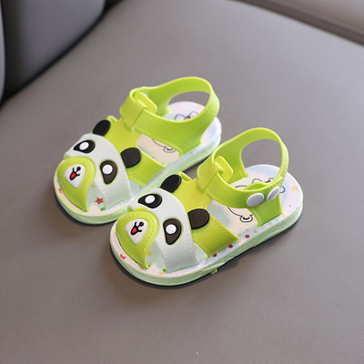 Детски сандали с апликация в четири цвята