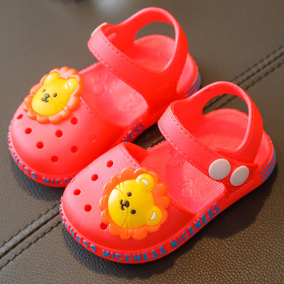 Детски гумени сандали с апликация и надпис