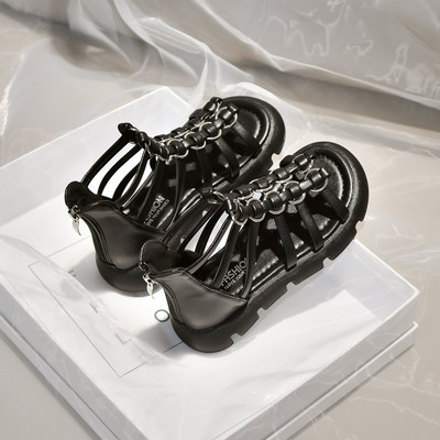 Нов модел детски летни сандали с равна подметка за момичета