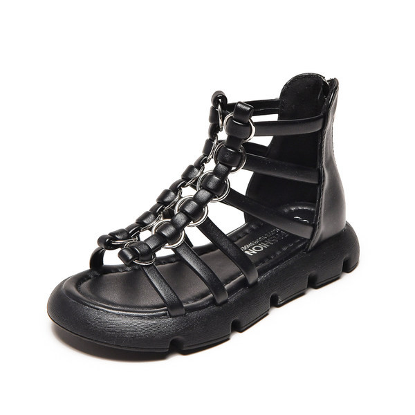 Нов модел детски летни сандали с равна подметка за момичета