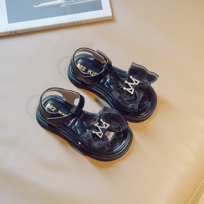 Vaikiškos basutės su tiulio kaspinu ir papuošimu akmenukais