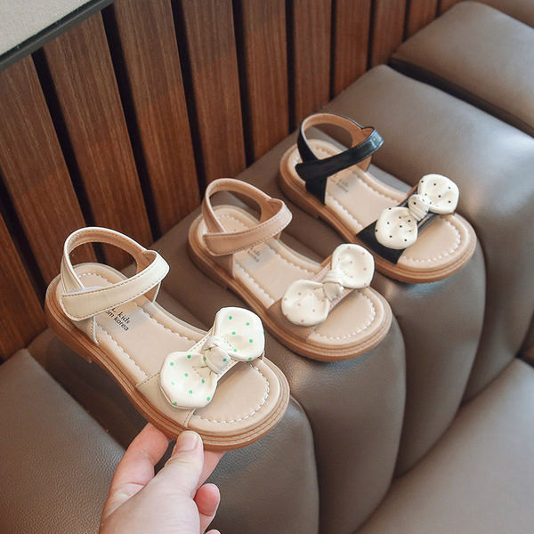 Детски сандали с панделка и велкро лепенки