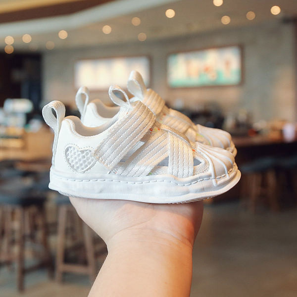 Детски текстилни сандали в два  цвята